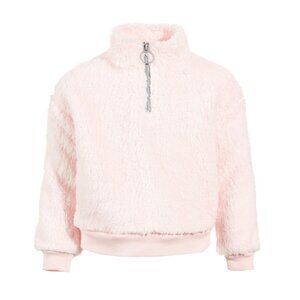 Ideology Girls Sherpa Fleece Pullover Polyester sweater, Pink, Size 6X